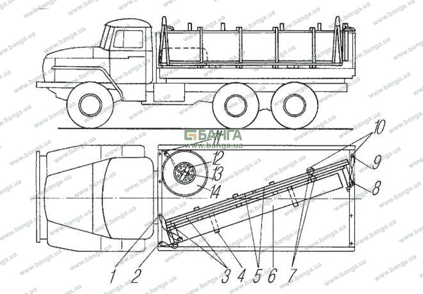 Раскраски Раскраска Автоцистерна пожарная машина, скачать