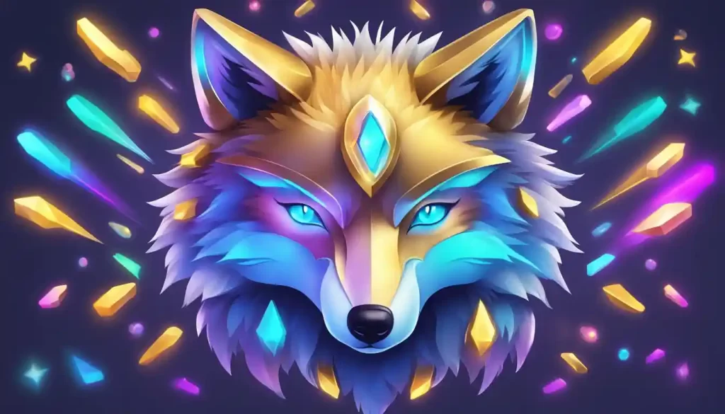 angy alpha wolf, side look emoji | Copy