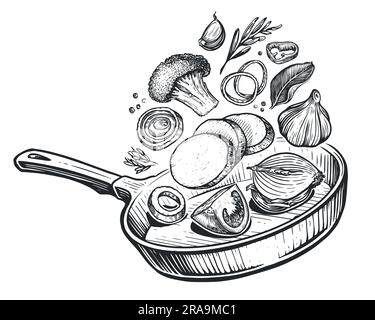 Food Drawing Stock Illustrations – 919,765 Food Drawing Stock