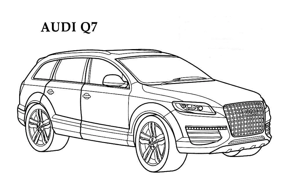 Раскраска автомобили AUDI часть 1+2+3 / раскраски бренд Ауди