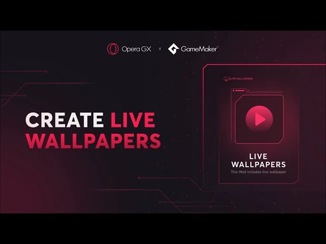 Animated Wallpaper On Opera GX Browser