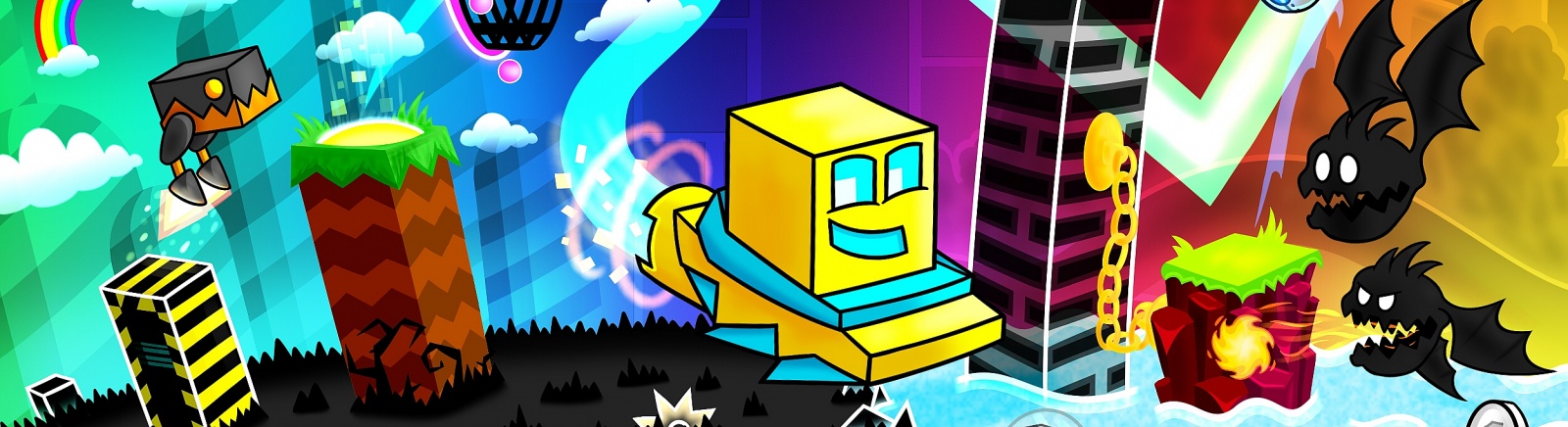 Geometry Dash RobTop Games Desktop, Геометрия тире, png | PNGWing