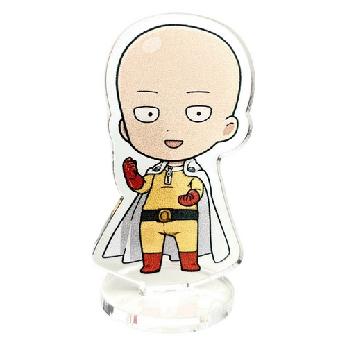 Saitama Anime Silhouette Black White: стоковая векторная