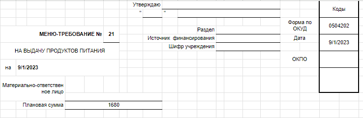 Как составить меню | Меню недели