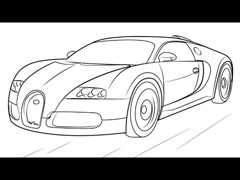 How to Draw a Lamborghini как нарисовать Ламборджини