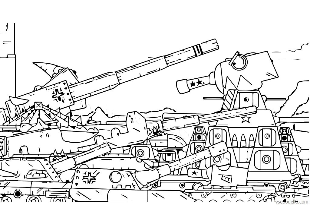 Как нарисовать танк дора || How to draw a dora tank