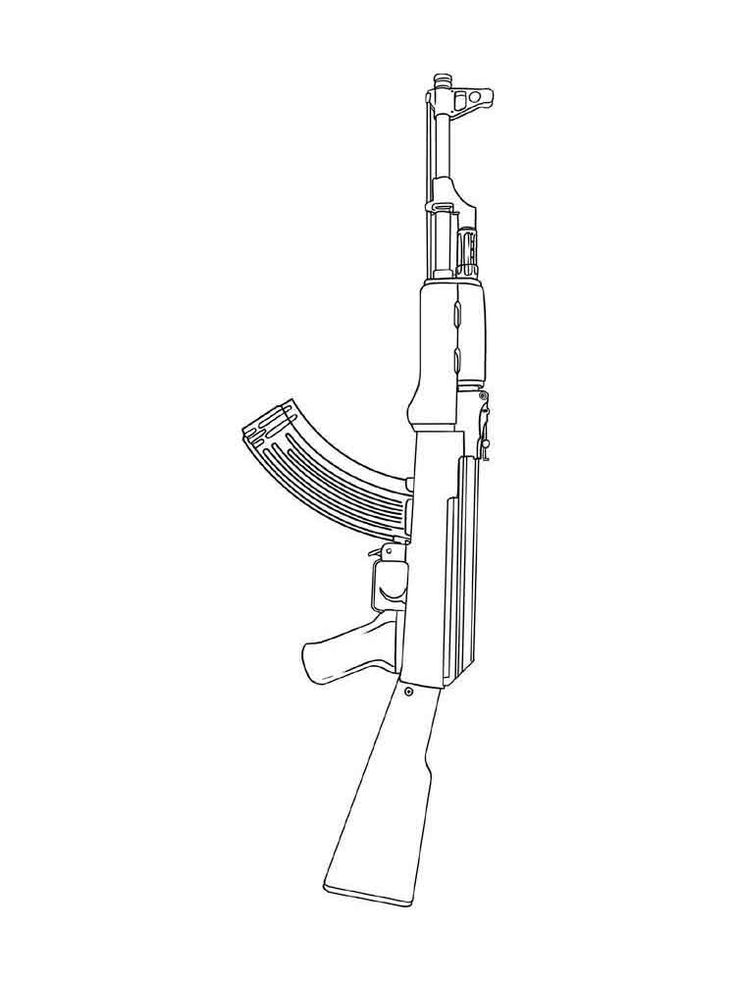 Gun Coloring Pages