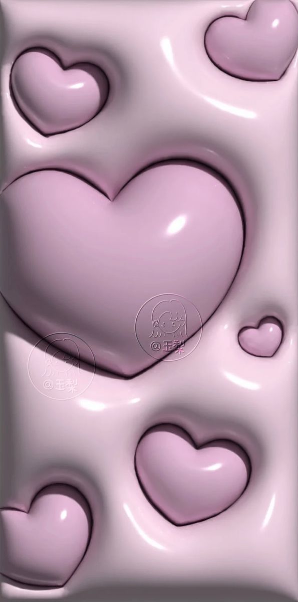 3D Heart Aesthetic Wallpaper for Mobile