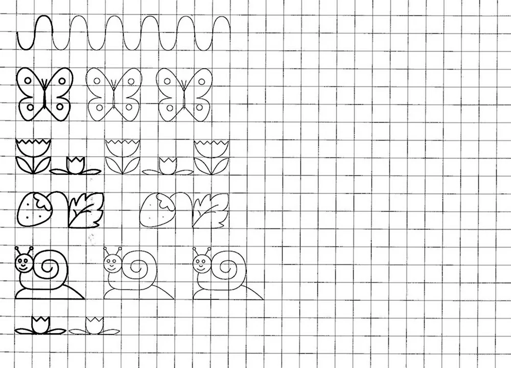 Шагаем по клеточкам»: полезные графические диктанты для малышей