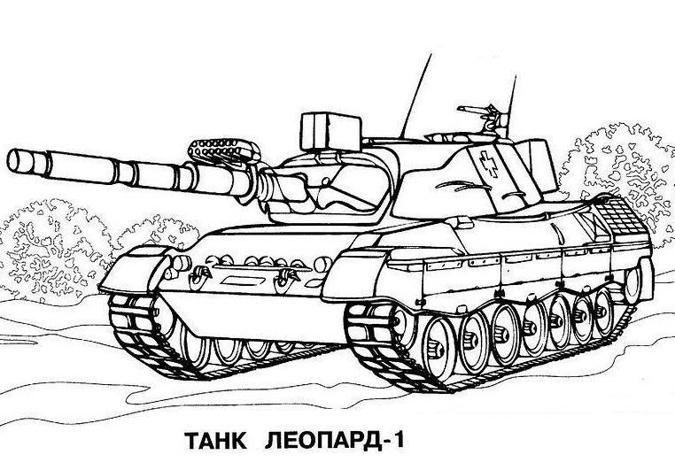 Раскраски Раскраска Танк 04 танки, скачать распечатать раскраски.