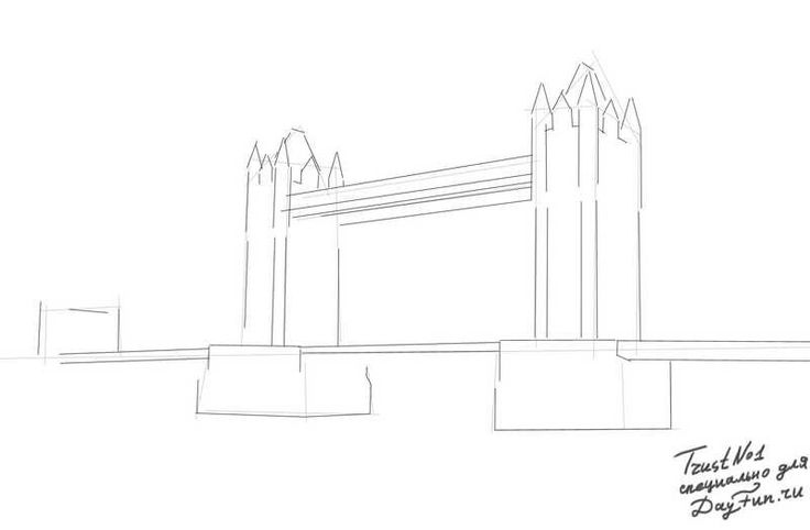 Идеи для срисовки маленький мост 