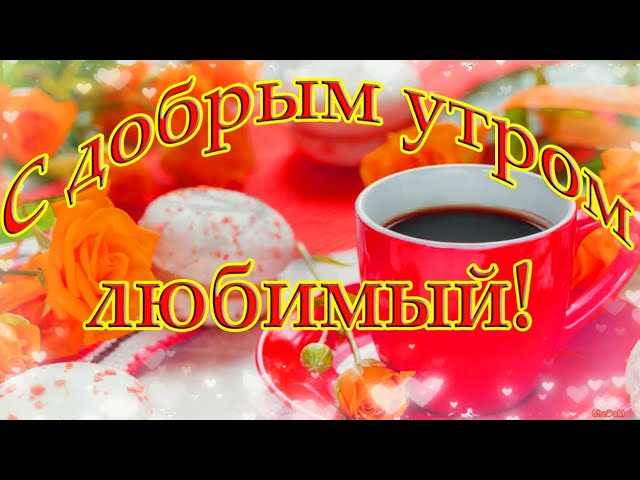 ☕ Доброе утро, любимый! Красивое нежное