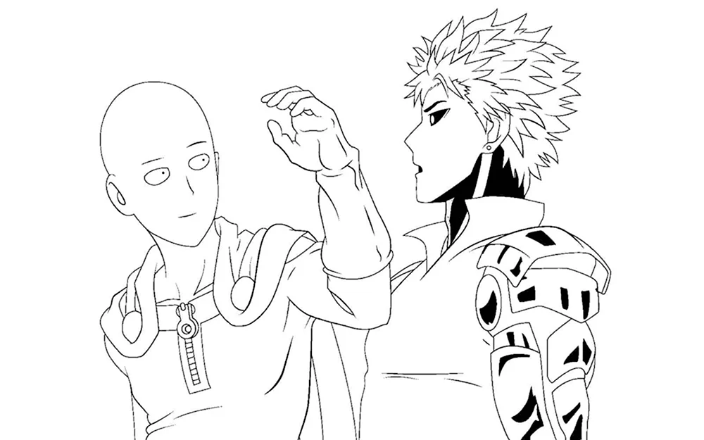 Картина по номерам аниме One punch man 