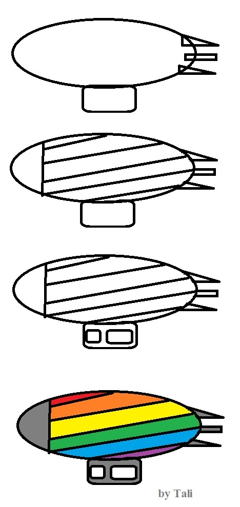 Как нарисовать дирижабль | Denis Godyna