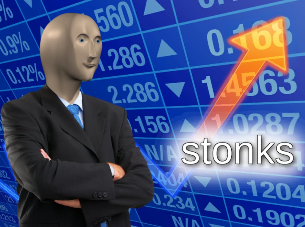 Мем Stonks