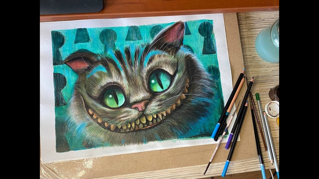 Как нарисовать чеширского кота / How to draw Cheshire Cat