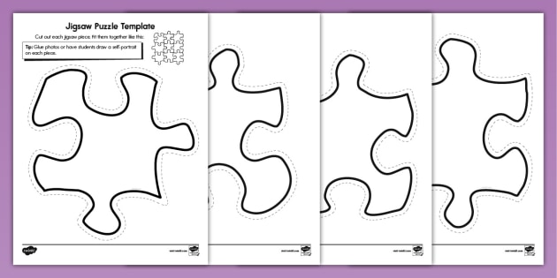 Jigsaw Puzzles Template, jigsaw