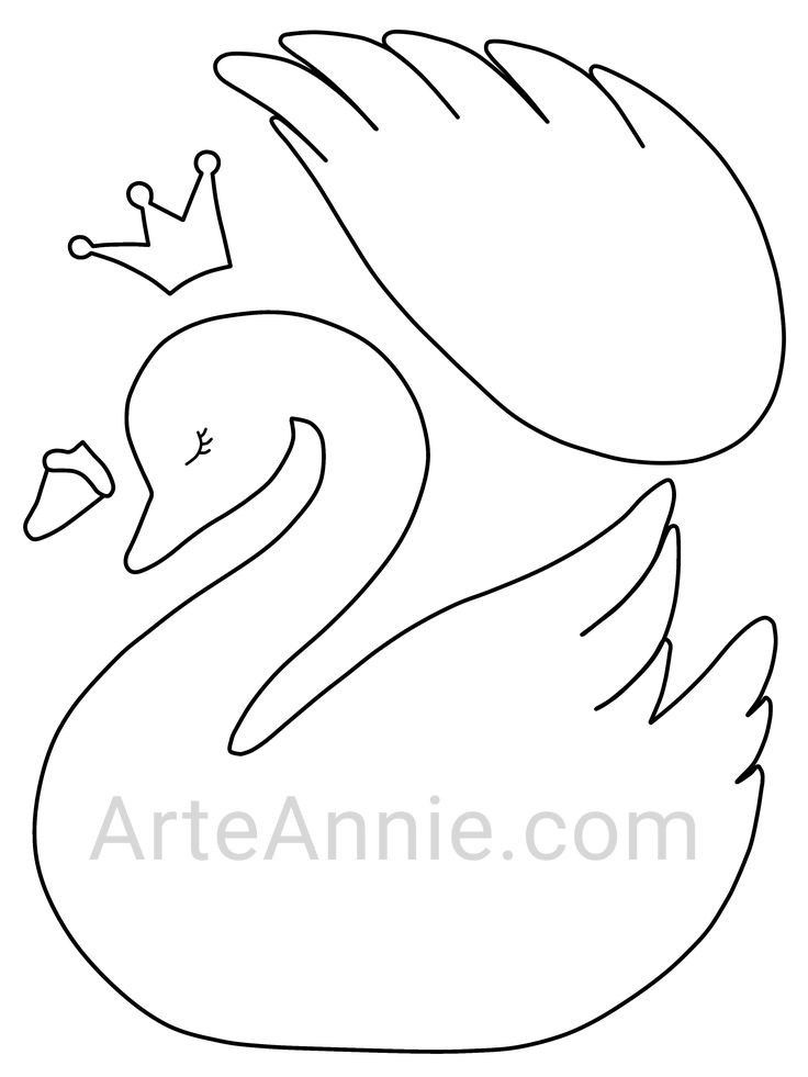 Stencil swan