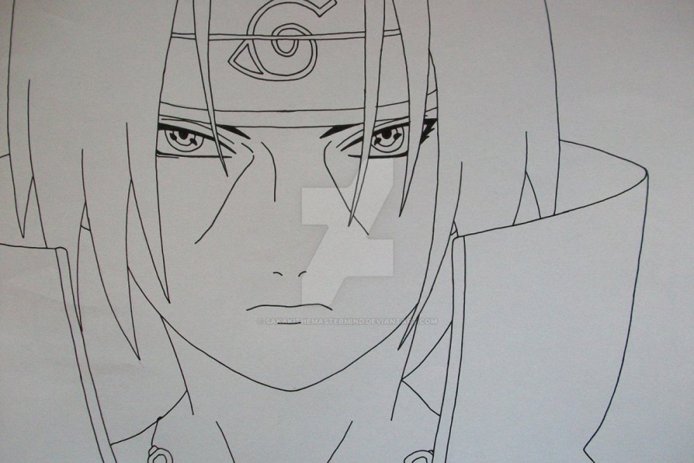 How To Draw Itachi Easy, Step by Step, Drawing Guide, by Dawn