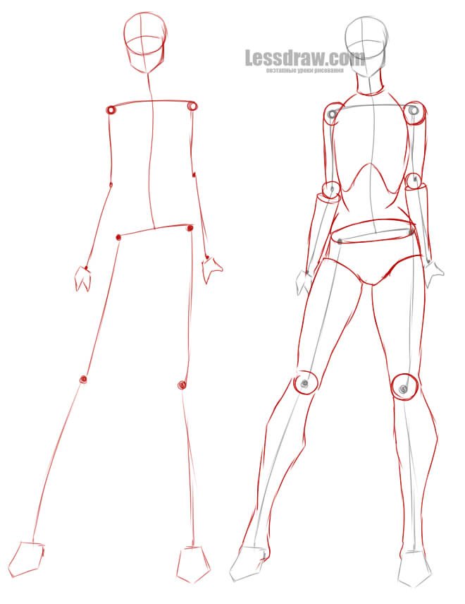 Картинки Людей Для Срисовки В Полный Рост