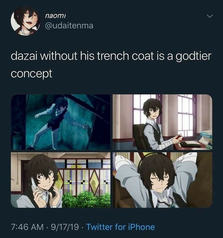 Dazai Osamu Bsd Meme GIF