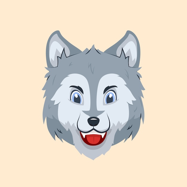 Wolf looking concerned emoji | Copy & Paste