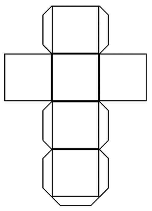 Трафарет Куба Метатрона | Поделки из бумаги для детей