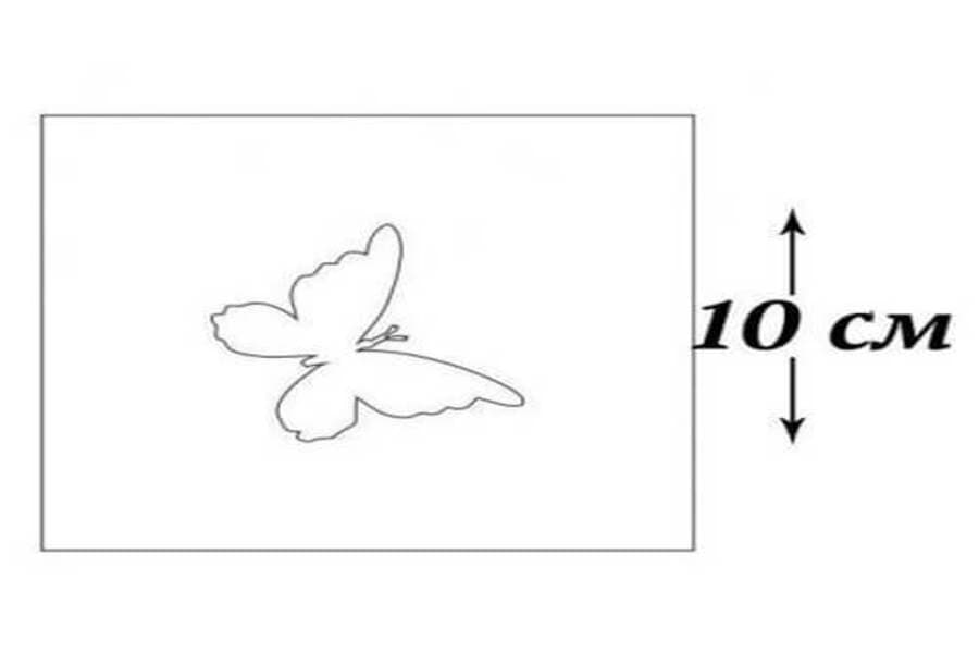 Трафареты бабочки из картона