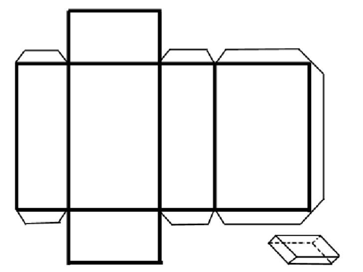 Как сделать параллелепипед из бумаги