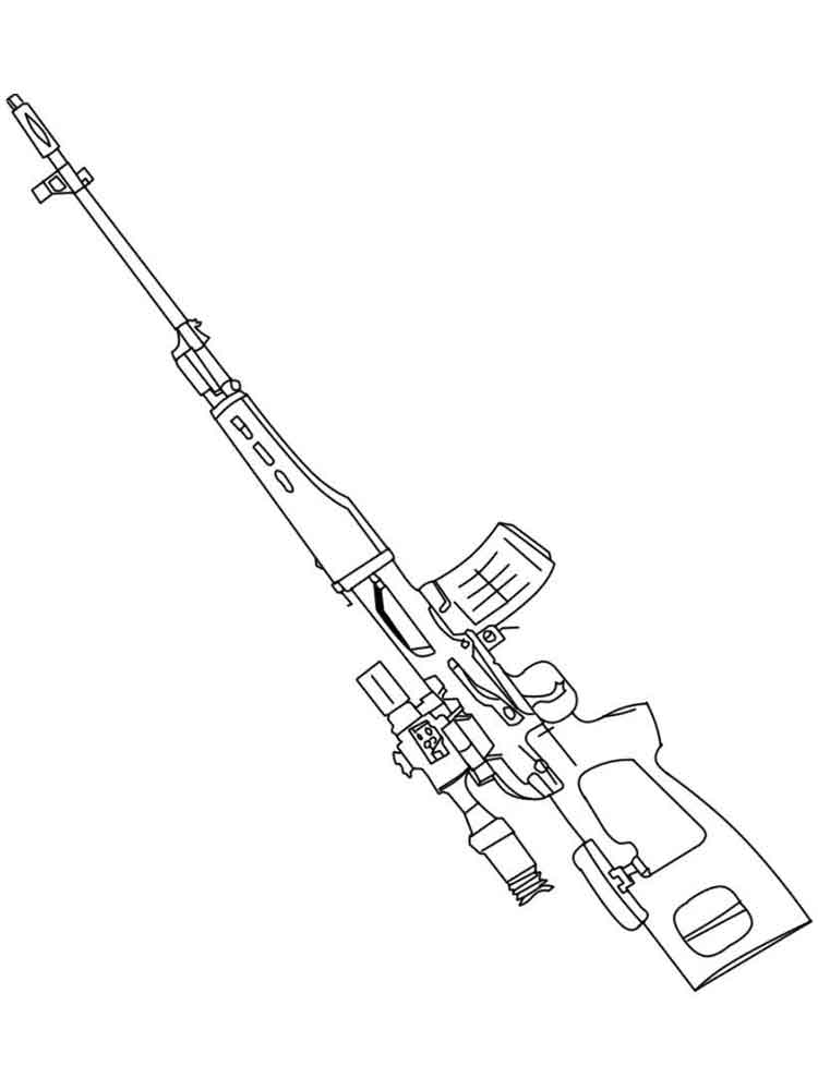 Раскраска M249: распечатать бесплатно, скачать