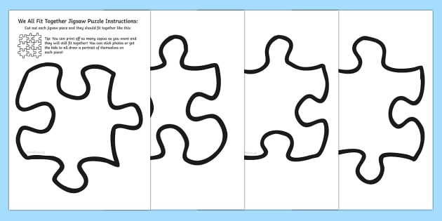 20 puzzle template, laser cut pattern