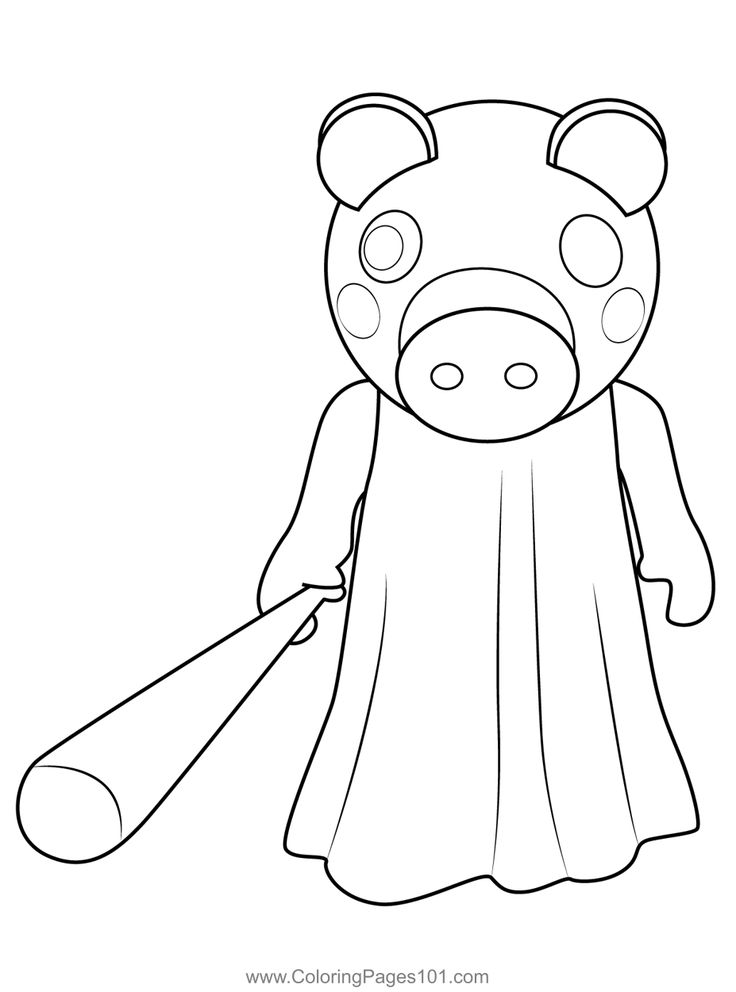 Coloring Pages Roblox. Piggy, Adopt Me and others. Print for