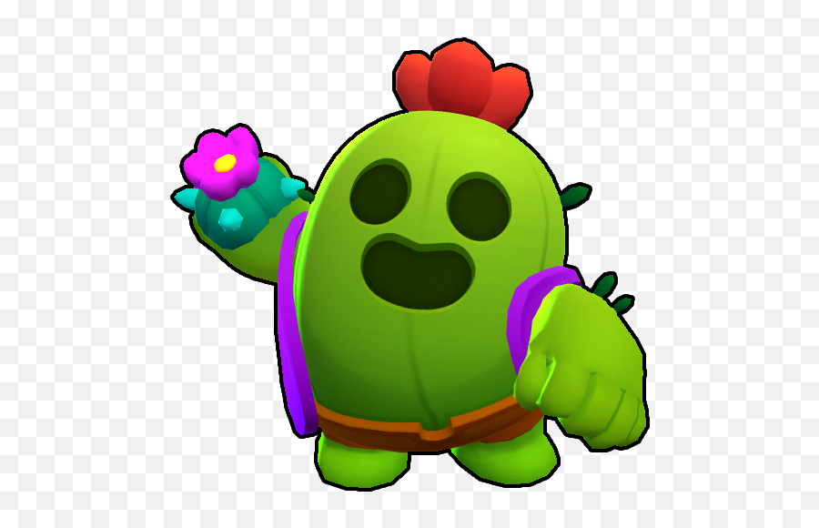 How To Draw Brawl Stars: Spike | Lessdraw