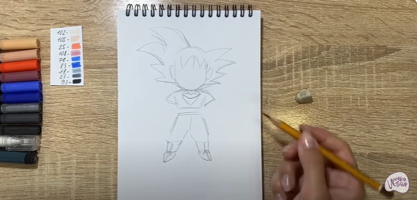 How To Draw Goku SSJ100 | Dragon Ball