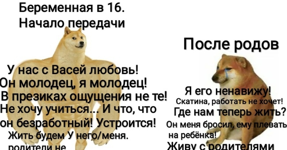 Мемы для беременных и молодых родителей