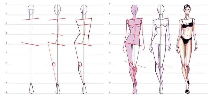 Учусь рисовать женскую фигуру. На первый взгляд все просто