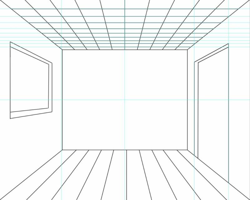 Как нарисовать комнату карандашом пошагово: описание, как