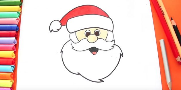 How to Draw Russian Father Frost on Christmas Card | Draw