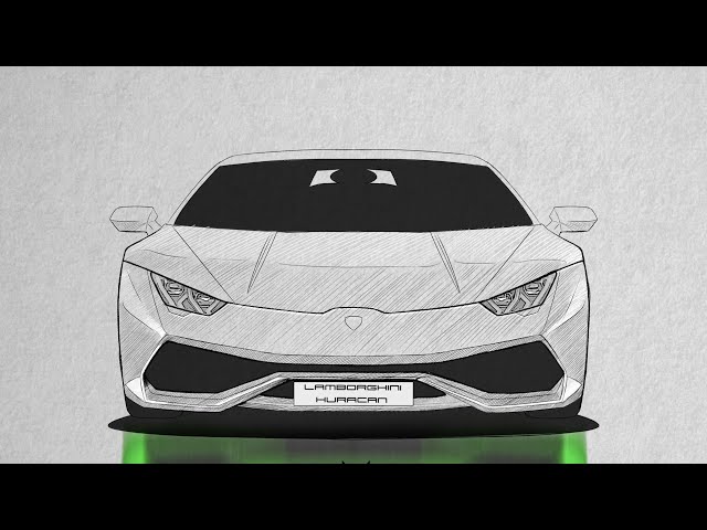 How to Draw a Lamborghini как нарисовать Ламборджини