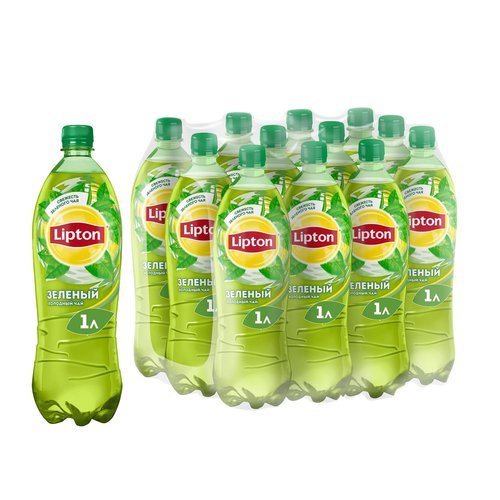 Холодный чай зеленый 12*1л ТМ Lipton 12.30 л за