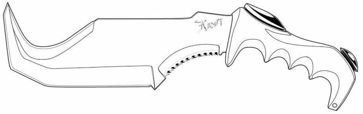 Шаблоны Нож керамбит из стандофф