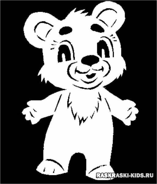 Скачать картинки Drawing white bear, стоковые фото Drawing