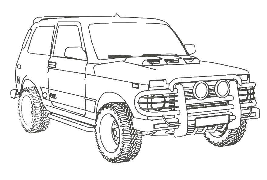 Раскраски машины. Бесплатные картинки для мальчиков.