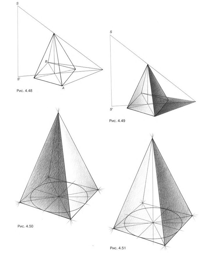 Как нарисовать падающую тень от пирамиды и куба | TikTok