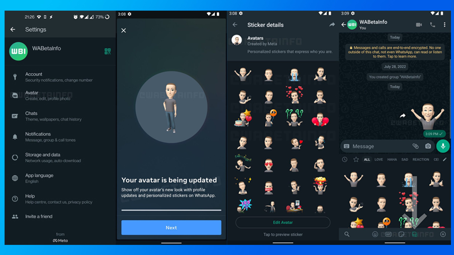 WhatsApp introduces animated avatars in latest beta update