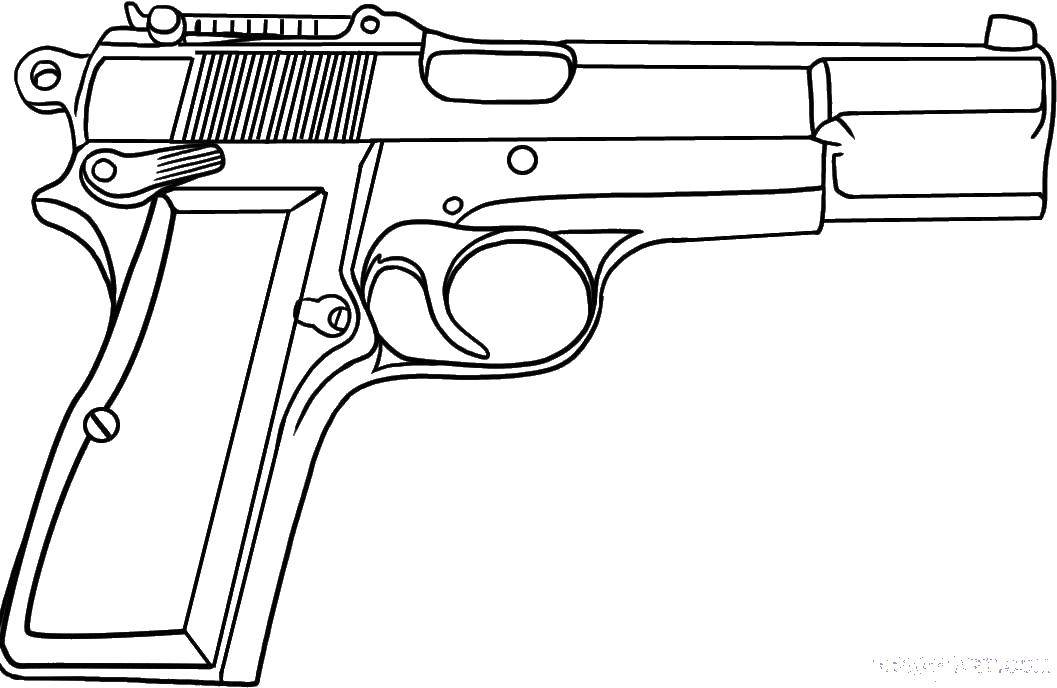 Рисунки для срисовки оружие. Скачать и распечатать