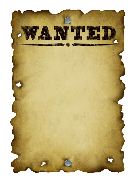 Vecteur Stock Cartoon WANTED Poster, Wild West template, with