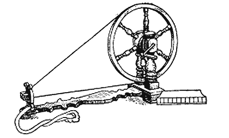 Русский Север] Детская прялка с шестью