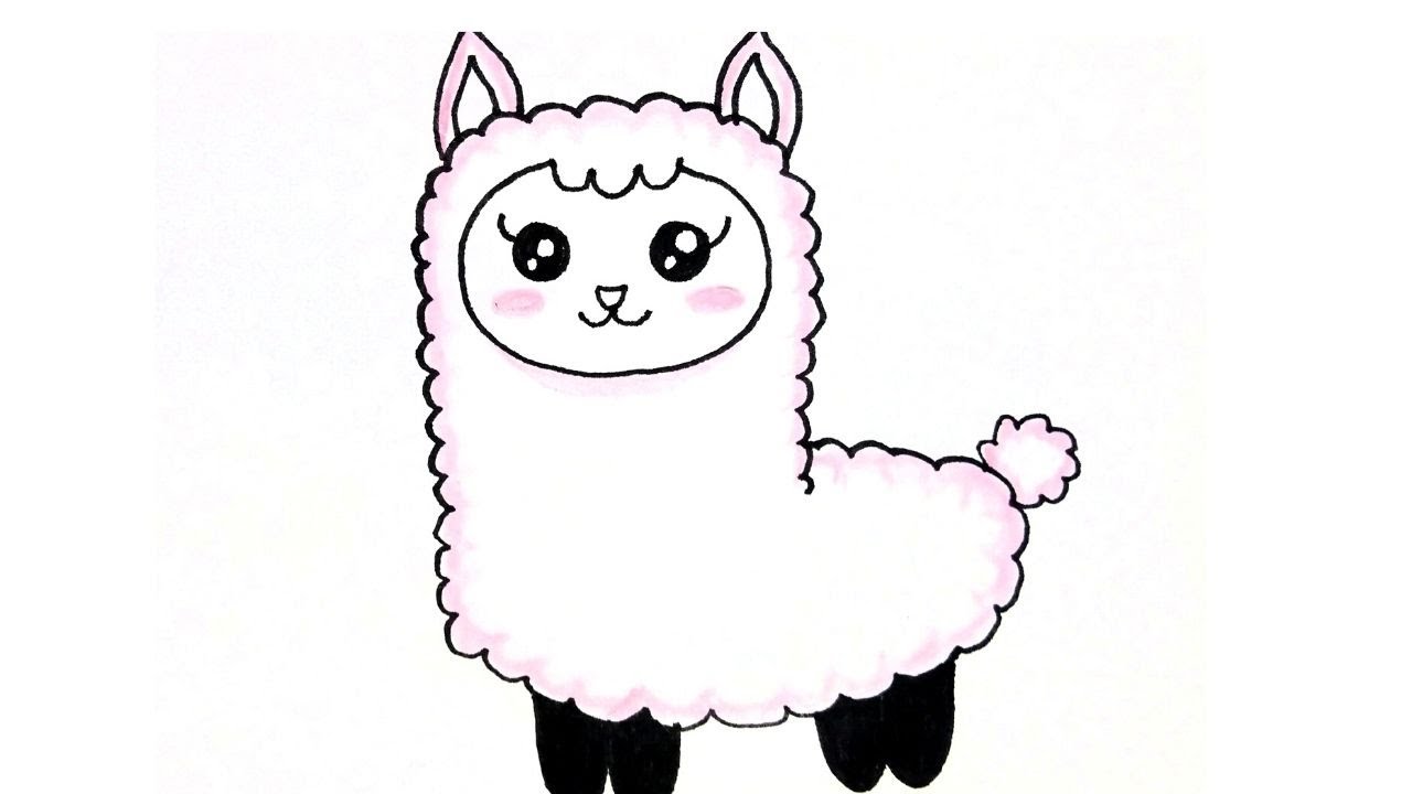 How to Draw A Cute Llama Step by Step Easy. ? Как