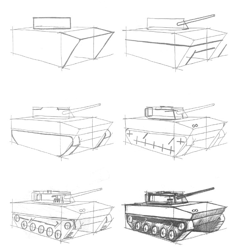 Военные рисунки легкие поэтапно 